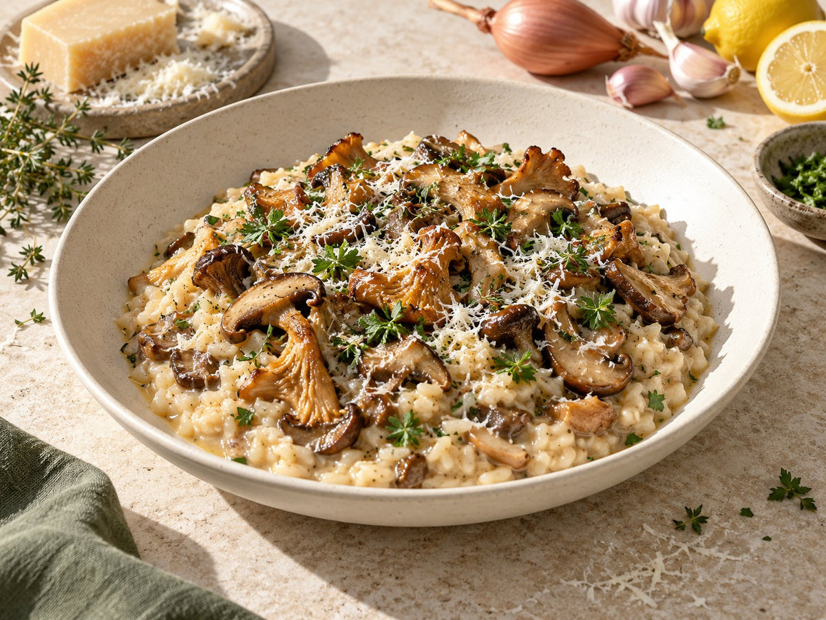 Creamy Parmesan Mushroom Risotto